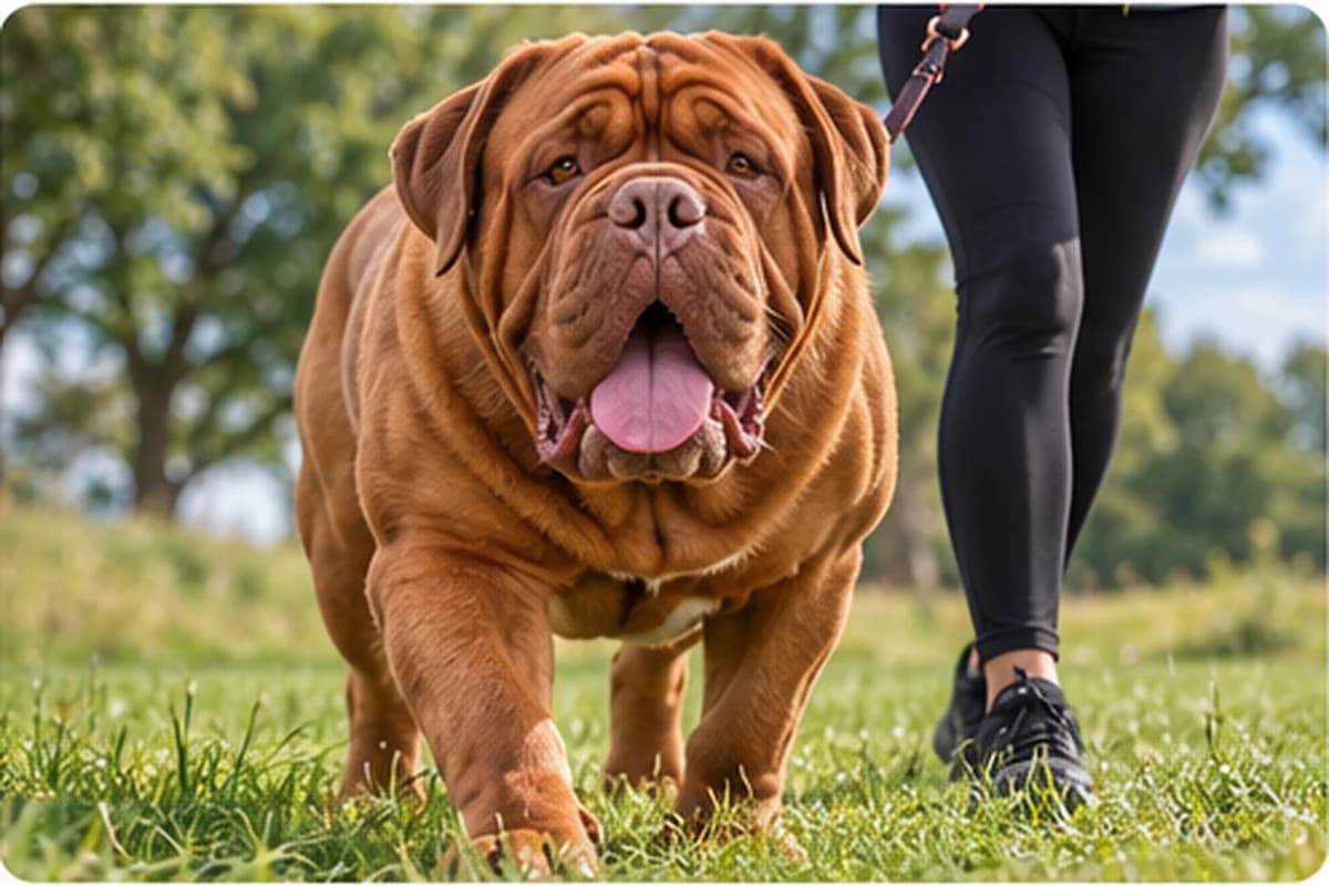 Dog enjoying a calm one-to-one walk